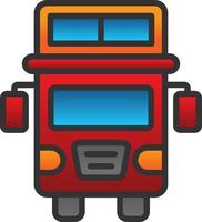 Doppeldecker-Bus-Vektor-Icon-Design