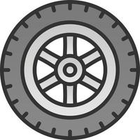 Reifen-Vektor-Icon-Design vektor