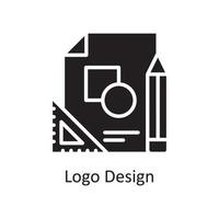 Logo-Design-Vektor solide Symbol-Design-Illustration. Design- und Entwicklungssymbol auf Datei des weißen Hintergrundes ENV 10 vektor