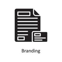 Branding-Vektor-solide Icon-Design-Illustration. Design- und Entwicklungssymbol auf Datei des weißen Hintergrundes ENV 10 vektor