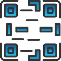 QR-Code-Vektor-Icon-Design vektor