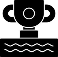 Trophäen-Vektor-Icon-Design vektor