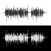 halvton punkt fyrkant vektor elements.vector ljud vågor. musik runda vågform bakgrund. du kan använda sig av i klubb, radio, pub, fest, konserter, skäl eller de audio teknologi reklam bakgrund