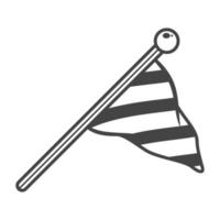 Flag-Vektor-Umriss-Illustration vektor