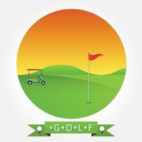 Hintergrund des Golfplatzes vektor