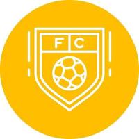 Fußballverein-Vektorsymbol vektor