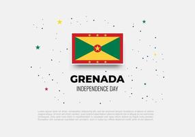 grenada oberoende dag bakgrund berömd på februari 7 vektor