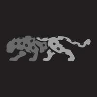 enkel djur- brev logotyp jaguar vektor