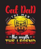 katt pappa de man de myt de legend vektor