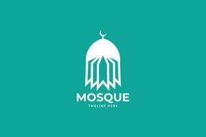 Moschee-Logo-Icon-Vektor isoliert vektor