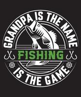 morfar är de namn fiske är de spel vektor