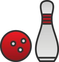 Bowling-Vektor-Icon-Design vektor