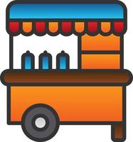 Food Cart Vektor-Icon-Design vektor