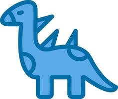 Dinosaurier-Vektor-Icon-Design vektor