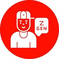 Generation z-Vektor-Icon-Design vektor