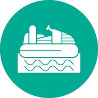 Stoßstangenboot-Vektor-Icon-Design vektor