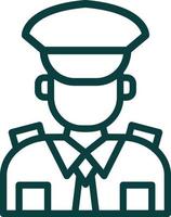 Polizist-Vektor-Icon-Design vektor