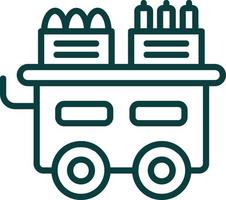 Food Cart Vektor-Icon-Design vektor