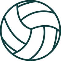 Volleyball-Vektor-Icon-Design vektor