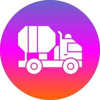 Zement-LKW-Vektor-Icon-Design vektor