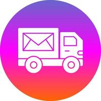Postdienst-Vektor-Icon-Design vektor