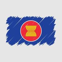 asean flag pinselvektor vektor