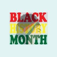 Black Month History T-Shirt Design, Poster, Druck, Postkarte und andere Verwendungen vektor