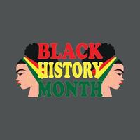 Black Month History T-Shirt Design, Poster, Druck, Postkarte und andere Verwendungen vektor