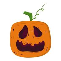 halloween orange kürbisgeistillustration vektor