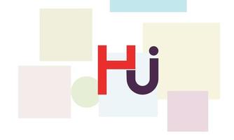 alfabetet bokstäver initialer monogram logotyp hu, uh, h och u vektor