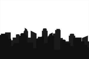moderne Skyline-Vektorillustration der Stadt vektor