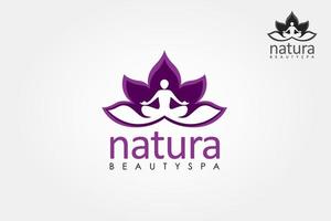 Natur Beauty Spa-Vektor-Logo-Vorlage. Vektor-Yoga-Spa-Symbole und Grafikdesign, Vektor-Logo-Design. vektor