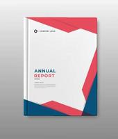 företag anual Rapportera omslag mall vektor