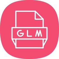 glm-Dateiformat-Symbol vektor