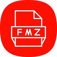 fmz fil formatera ikon vektor
