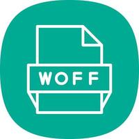 Woff-Dateiformat-Symbol vektor