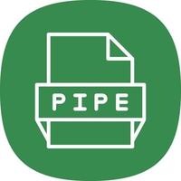 Symbol für das Pipe-Dateiformat vektor