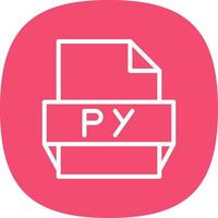 py-Dateiformat-Symbol vektor