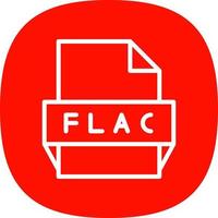 Symbol für FLAC-Dateiformat vektor