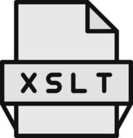 xslt-Dateiformat-Symbol vektor