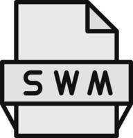 swm-Dateiformat-Symbol vektor