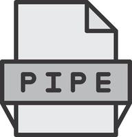 Symbol für das Pipe-Dateiformat vektor