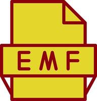 emf fil formatera ikon vektor