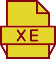 xe-Dateiformat-Symbol vektor