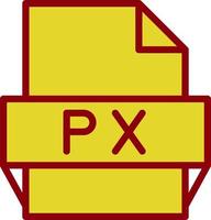 px-Dateiformat-Symbol vektor