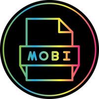 Symbol für mobi-Dateiformat vektor