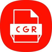 cgr-Dateiformat-Symbol vektor