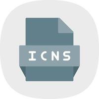 icns-Dateiformat-Symbol vektor