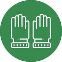 Handschuhe-Vektor-Icon-Design vektor