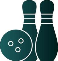 Bowling-Vektor-Icon-Design vektor